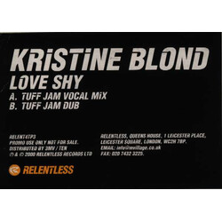 Kristine Blond Love Shy (Tuff Jam Mixes) USED VINYL 12INCH PROMO