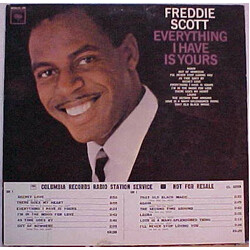 Freddie Scott (2) Everything I Have Is Yours Vinyl LP USED