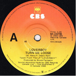 Loverboy Turn Me Loose USED VINYL 7INCH 45 RPM SINGLE