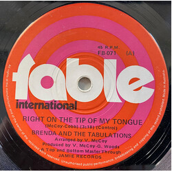 Brenda & The Tabulations Right On The Tip Of My Tongue / Always And Forever USED VINYL 7INCH 45 RPM SINGLE