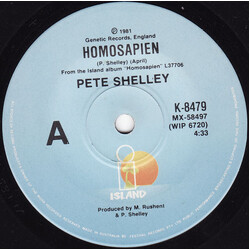 Pete Shelley Homosapien USED VINYL 7INCH 45 RPM SINGLE