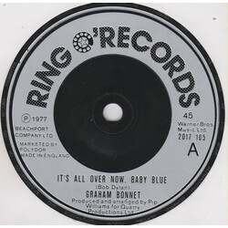 Graham Bonnet It's All Over Now, Baby Blue USED VINYL 7INCH SINGLE 45 RPM