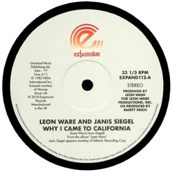 Leon Ware / Janis Siegel Why I Came To California / Can I Touch You There Vinyl 12" USED