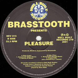 Brasstooth Pleasure USED VINYL 12INCH 33 S RPM