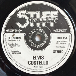 Elvis Costello Red Shoes USED VINYL 7INCH 45 RPM SINGLE REISSUE STEREO