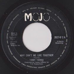 Timmy Thomas Why Can't We Live Together USED VINYL 7INCH 45 RPM SINGLE