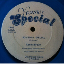 Dennis Brown Someone Special USED VINYL 12INCH 45 RPM