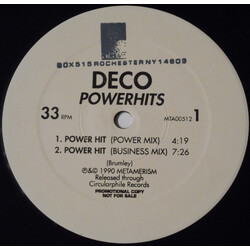 Deco Powerhits USED VINYL 12INCH 33 S RPM PROMO