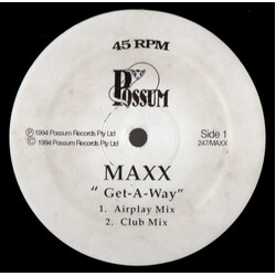 Maxx / Tony Di Bart Get-A-Way / The Real Thing USED VINYL 12INCH 45 RPM