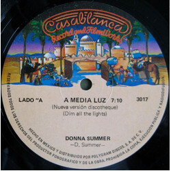 Donna Summer A Media Luz = Dim All The Lights USED VINYL 12INCH