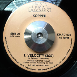 Kopper (2) Velocity USED VINYL 7INCH 45 RPM