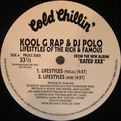 Kool G Rap & D.J. Polo Lifestyles Of The Rich & Famous USED VINYL 12INCH PROMO