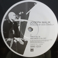 Joseph Malik Take It All In And Check It All Out USED VINYL 12INCH 33 S RPM 45 RPM