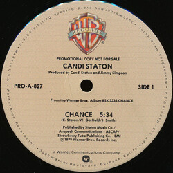 Candi Staton Chance USED VINYL 12INCH PROMO