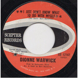Dionne Warwick I Just Don't Know What To Do With Myself / In Between The Heartaches USED VINYL 7INCH 45 RPM SINGLE