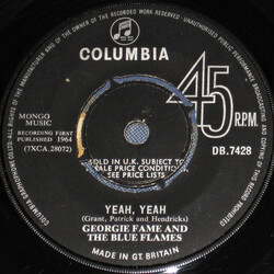 Georgie Fame & The Blue Flames Yeah, Yeah USED VINYL 7INCH 45 RPM