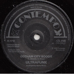 Ultrafunk Gotham City Boogie / Indigo Country USED VINYL 7INCH SINGLE