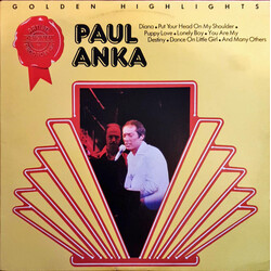 Paul Anka Golden Highlights Vinyl LP USED