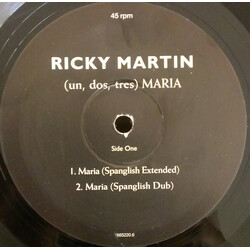 Ricky Martin (Un, Dos, Tres) Maria USED VINYL 12INCH 45 RPM SINGLE