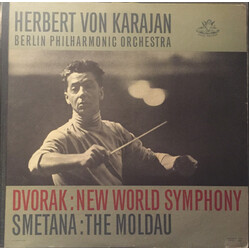 Antonín Dvořák / Bedřich Smetana / Herbert Von Karajan / Berliner Philharmoniker New World Symphony / The Moldau Vinyl LP USED
