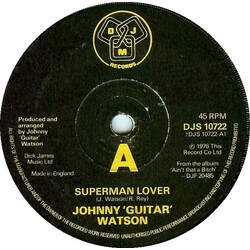 Johnny Guitar Watson Superman Lover USED VINYL 7INCH 45 RPM STEREO