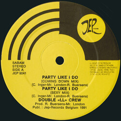 Double "LL" Crew Party Like I Do USED VINYL 12INCH 45 RPM