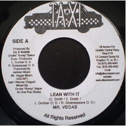 Mr. Vegas Lean With It USED VINYL 7INCH 45 RPM