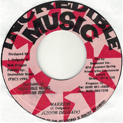 Junior Delgado Warrior USED VINYL 7INCH 45 RPM REISSUE