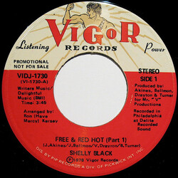 Shelly Black Free & Red Hot USED VINYL 7INCH 45 RPM PROMO