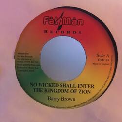 Barry Brown No Wicked Shall Enter The Kingdom Of Zion Vinyl USED