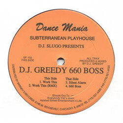 DJ Slugo / DJ Greedy 660 Boss USED VINYL 12INCH