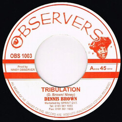 Dennis Brown Tribulation / Africa USED VINYL 7INCH 45 RPM REISSUE
