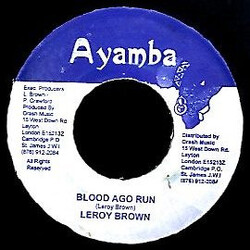 Leroy Brown (8) Blood Ago Run USED VINYL 7INCH 45 RPM SINGLE REISSUE STEREO