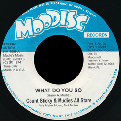 Count Sticky / Mudies All Stars What Do You So Vinyl 7" USED