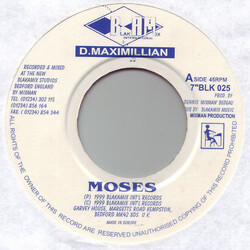 D. Maximillian Moses USED VINYL 7INCH