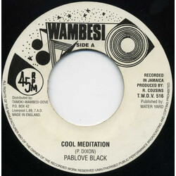 Pablo Black Cool Meditation USED VINYL 7INCH 45 RPM REPRESS