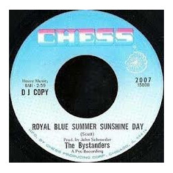 The Bystanders Royal Blue Summer Sunshine Day USED VINYL 7INCH SINGLE 45 RPM PROMO