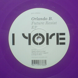Orlando B Future Resist EP USED VINYL 12INCH EP 33 S RPM LIMITED EDITION