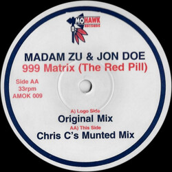 Madam Zu / Jon Doe 999 Matrix (The Red Pill) USED VINYL 12INCH 33 S RPM