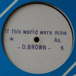 Dennis Brown If This World Were Mine USED VINYL 12INCH 45 RPM WHITE LABEL