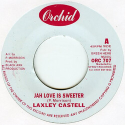 Lacksley Castell Jah Love Is Sweeter USED VINYL 7INCH 45 RPM REISSUE