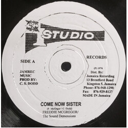 Freddie McGregor / Sound Dimension / Prince Jazzbo Come Now Sister / Crab Walking USED VINYL 12INCH 45 RPM REPRESS
