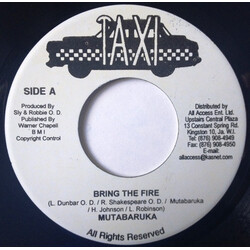 Mutabaruka Bring The Fire USED VINYL 7INCH 45 RPM