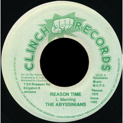 The Abyssinians / Lloyd Charmers Reason Time / Charming Version USED VINYL 7INCH 45 RPM REISSUE