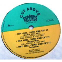 Phil Joseph / Tony Gee / Stix Man / Shortie Phamtom Hey Girl, Come And Get It / Love No Limits / Shortie Rap USED VINYL 12INCH 45 RPM EP