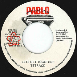 Tetrack / Augustus Pablo / Rockers All Stars Let's Get Together / Black Ants Lane USED VINYL 7INCH 45 RPM REPRESS