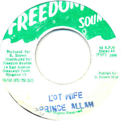 Prince Alla Lot's Wife USED VINYL 7INCH 45 RPM REISSUE