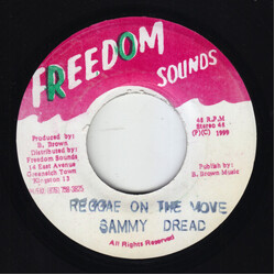 Sammy Dread Reggae On The Move USED VINYL 7INCH 45 RPM REPRESS