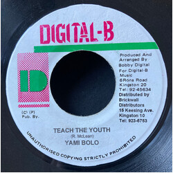 Yami Bolo Teach The Youth USED VINYL 7INCH 45 RPM MISPRESS REISSUE
