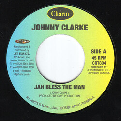 Johnny Clarke Jah Bless The Man USED VINYL 7INCH 45 RPM SINGLE